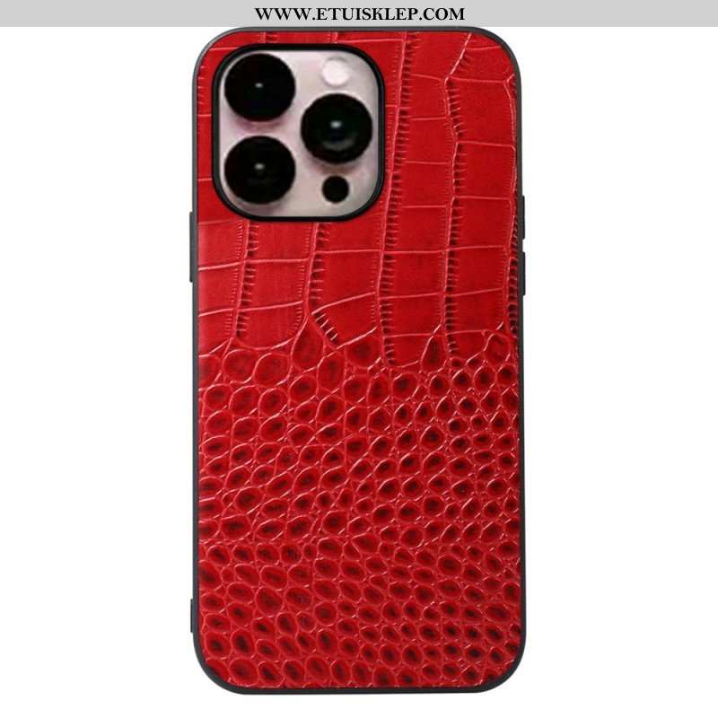 Etui do iPhone 14 Pro Max Oryginalna Skóra Krokodyla